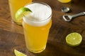 Alcoholic Refreshing Mexican Beer with Lime