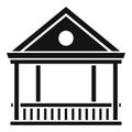 Alcove gazebo icon, simple style