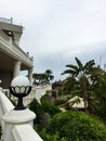 Alcove and palm trees view