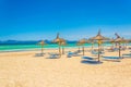 Alcudia beach between Port d'Alcudia and Can Picafort, Spain