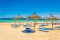Alcudia beach between Port d'Alcudia and Can Picafort, Spain