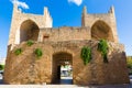 Alcudia Old Town in Majorca Porta des Moll Mallorca Balearic isl Royalty Free Stock Photo