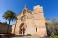 Alcudia Old Town Sant Jaume church in Majorca Royalty Free Stock Photo