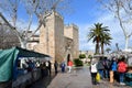 Alcudia , Porta de Mallorca in the old historic town Royalty Free Stock Photo