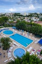 Alcudia tourist resort - aerial view