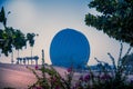 The Aldar Headquarters building is the first circular building of its kind in the Middle East. It is located in Al Raha.