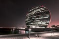 Aldar Headquarters Building - modern round shape building, Abu Dhabi, UAE, Oct.2018