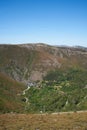 Aldeia da Pena drone aerial village in Arouca Serra da Freita, Portugal