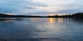Alder Lake at Sunset.