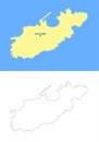 Alderney island map - cdr format