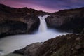 Aldeyjarfoss waterfalls is situated in the north of Iceland.