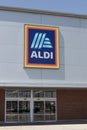 Aldi Discount Supermarket. Aldi sells a range of grocery items, including produce, meat and dairy at discount prices