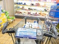 Aldi shopping cart Royalty Free Stock Photo