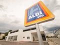 Aldi sign Royalty Free Stock Photo