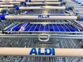 ALDI supermarket shopping carts