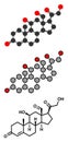 Aldosterone steroid hormone molecule. Plays role in blood pressure regulation