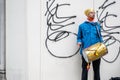 ALDWYCH, LONDON, ENGLAND- 6 December 2020: Drummer at the Kisaan protest