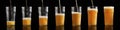 Ale, lager, beer and tasting. Modern business Royalty Free Stock Photo