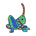 Alebrije of a cricket Mexican culture Royalty Free Stock Photo