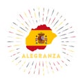 Alegranza sunburst badge.