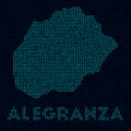 Alegranza tech map. Royalty Free Stock Photo