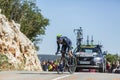 Alejandro Valverde, Individual Time Trial - Tour de France 2016 Royalty Free Stock Photo