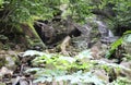 Alekovi waterfalls are a water cascade located on the river Skakavitsa Vitosha mountain in Bulgaria. Upper large AlekoÃ¢â¬â¢s Royalty Free Stock Photo