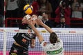 Italian Volleyball Men Cup Quarter finals - Sir Safety Conad Perugia vs Kioene Padova Royalty Free Stock Photo