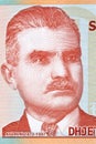 Aleksandar Stavre Drenova a portrait from Albanian money