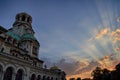 Aleksander Nevsky Cathedral at Sunset Royalty Free Stock Photo