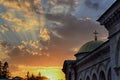 Aleksander Nevsky Cathedral at Sunset Royalty Free Stock Photo