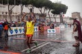 Alem Fikre Kifle, the finish line took second place Royalty Free Stock Photo