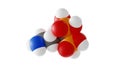 alendronic acid molecule, bone resorption inhibitors, molecular structure, isolated 3d model van der Waals Royalty Free Stock Photo