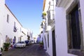 Alentejo Quaint Shopping Street, Bright White Buildings, Travel South of Portugal