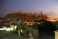 Aleppo Citadel by night Royalty Free Stock Photo