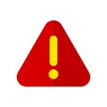 Alert, caution vector icon illustration Royalty Free Stock Photo