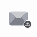 Alert email envelope letter mail message send warning icon