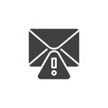 Alert email vector icon