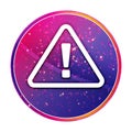 Alert icon creative trendy colorful round button illustration Royalty Free Stock Photo