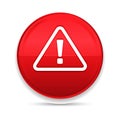 Alert icon shiny luxury design red button vector
