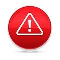 Alert icon shiny luxury design red button vector Royalty Free Stock Photo