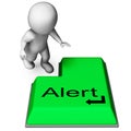 Alert Key Shows Online Notification Or Reminder