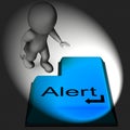 Alert Keyboard Shows Online Notification Or Reminder