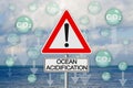 Alert Ocean Acidification - CO2 Carbon dioxide emissions are absorbed by the oceans causing warming of the seas and acidification