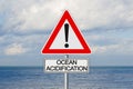 Alert Ocean Acidification - CO2 Carbon dioxide emissions are absorbed by the oceans causing warming of the seas and acidification