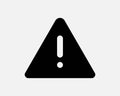 Alert Triangle Icon Icon. Hazard Danger Attention Risk Safety Caution Exclamation Sign Symbol