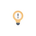 Alert vector flat colour icon Royalty Free Stock Photo