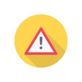 Alert vector flat colour icon Royalty Free Stock Photo