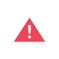 Alert vector flat colour icon Royalty Free Stock Photo