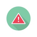 Alert vector flat colour icon Royalty Free Stock Photo